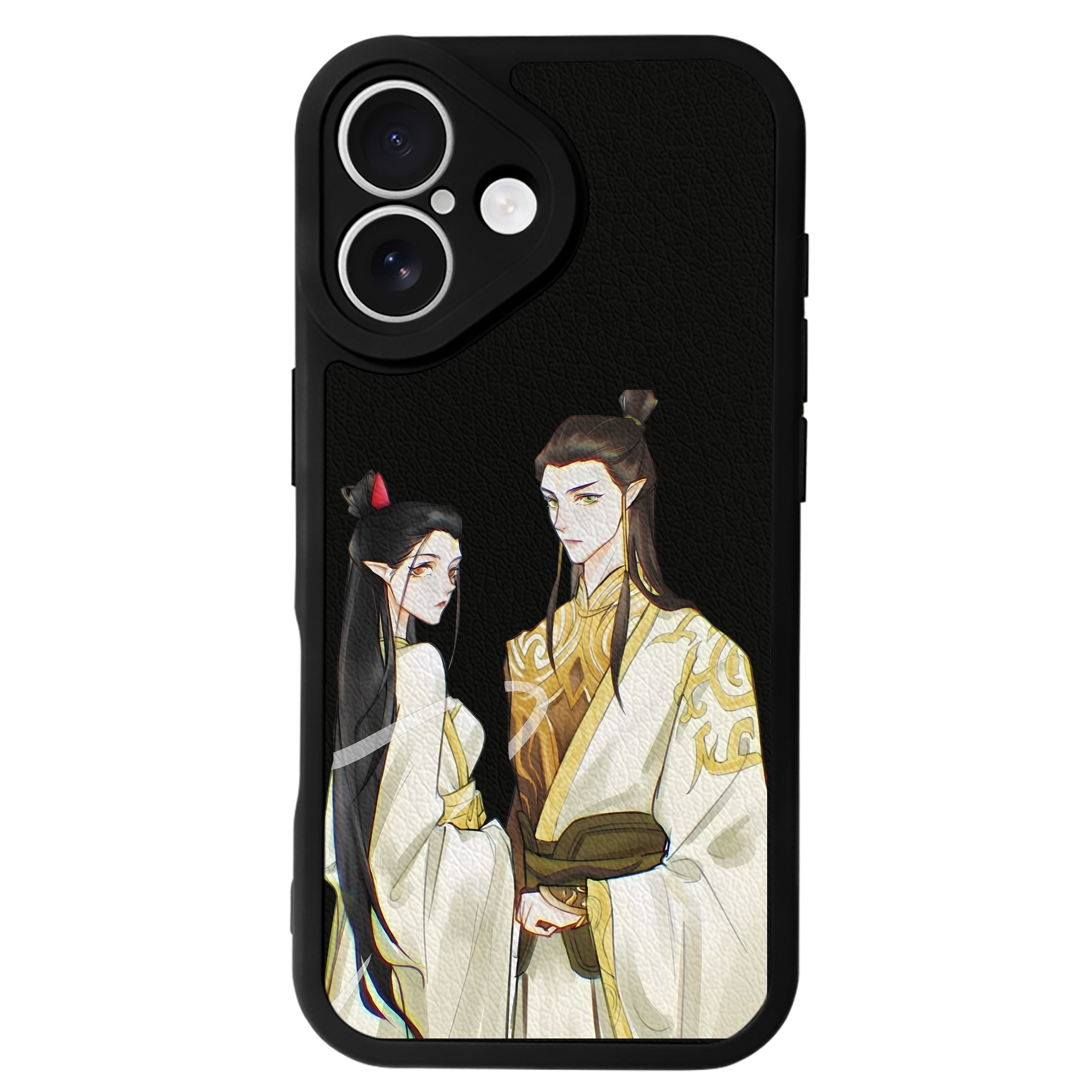 （画像用） Ne Zha 2 ナタ 魔童の大暴れ 【iPhone 16シリーズ対応】シリコンスマホケース（レザー調） 材質：シリコン